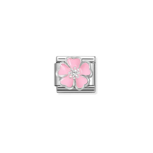 Nomination Composable Classic Link, Silver, Big Pink Flower - Product Code - 330321 14