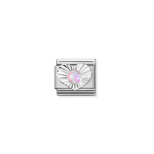 Load image into Gallery viewer, Nomination Composable Classic Link, Silver Heart, Pink Opal - Product Code - 330508 38
