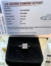 Load image into Gallery viewer, Princess Cut Lab diamond Ring - Product Code - LB7
