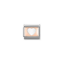 Load image into Gallery viewer, Nomination Composable Classic Link, Rosegold Heart - Product Code -  430101 08
