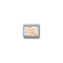 Load image into Gallery viewer, Nomination Composable Classic Link, Rose Gold, Four-Leaf Clover - Product Code - 430104 44
