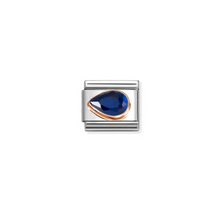 Load image into Gallery viewer, Nomination Composable Classic Link, Dark Blue Stone Drop, Left - Product Code - 430605 007
