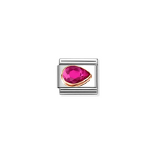 Load image into Gallery viewer, Nomination Composable Classic Link, Red Stone Drop Charm, Right - Product Code - 430606 005
