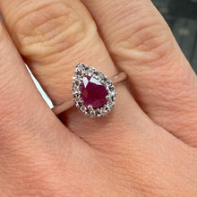 Load image into Gallery viewer, Ruby &amp; Diamond Ring - Product Code - B481
