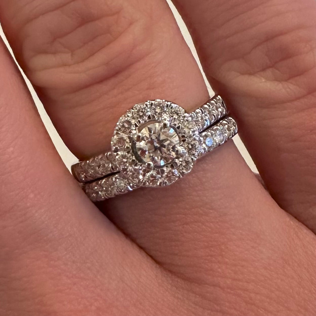 One Carat Diamond Bridal set - Product Code - G916