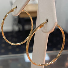 Load image into Gallery viewer, Yellow Gold Twist Style Creoles - Product Code - VX381
