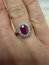 Load image into Gallery viewer, Ruby &amp; Diamond Ring - Product Code - R170
