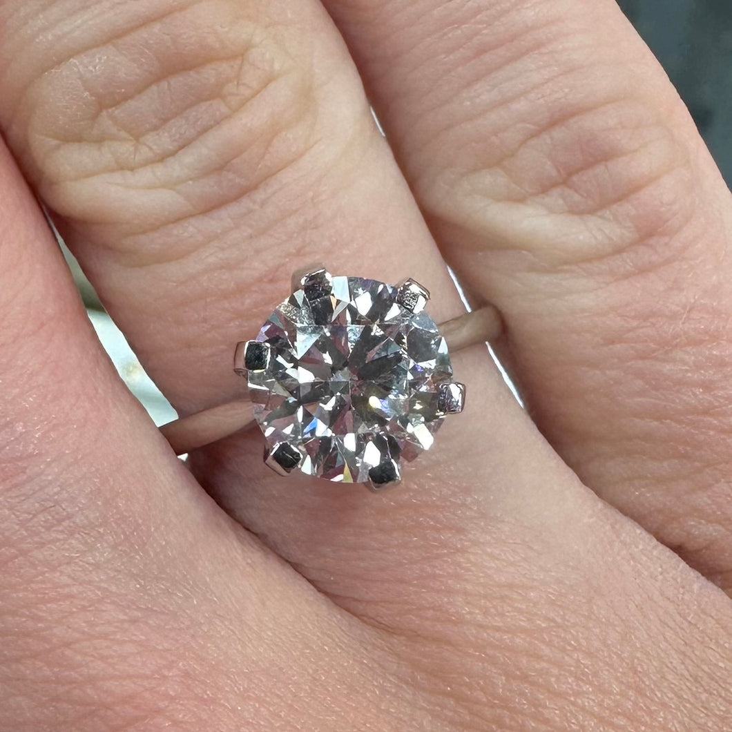 Platinum 3ct Lab Diamond Ring - Product Code - LB26