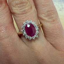 Load image into Gallery viewer, Ruby &amp; Diamond Ring - Product Code - R170
