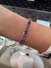 Load image into Gallery viewer, Blue Topaz &amp; Ameythst Bracelet
