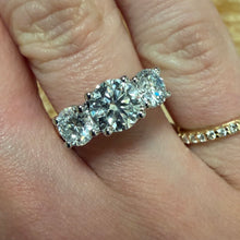 Load image into Gallery viewer, Lab Diamond Trilogy Ring - Product Code - LB44
