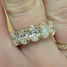Load image into Gallery viewer, Lab Diamond Oval Band Ring - Product Code - LB47
