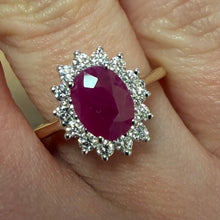 Load image into Gallery viewer, Ruby &amp; Diamond Ring - Product Code - R170
