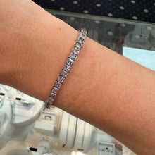Load image into Gallery viewer, Silver Stone Set Line Bracelet - Product Code - VX564
