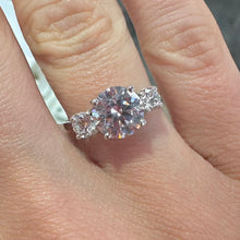 Load image into Gallery viewer, White Gold Stone Set Three Stone Ring - Product Code - H245
