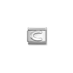 Nomination Composable Silver Initial charms | A - Z Available Here | CLICK HERE FOR ALL LETTERS