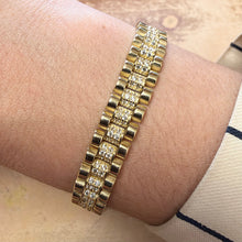 Load image into Gallery viewer, Designer Yellow Gold Stone Set Bracelet - Product Code - C330
