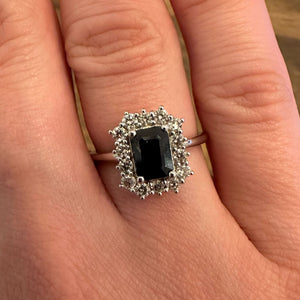 1.10ct Sapphire & Diamond Ring - Product Code - G840