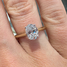 Load image into Gallery viewer, Oval Lab Diamond Yellow Gold Ring - Product Code - LB4
