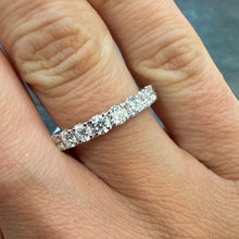 Load image into Gallery viewer, One Carat Lab Diamond Claw Set Band - Product Code - LB45
