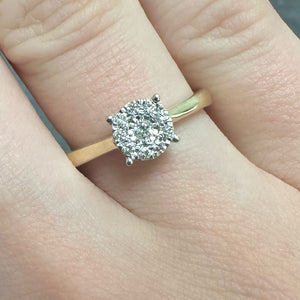 Diamond Yellow Gold Ring - Product Code - G810