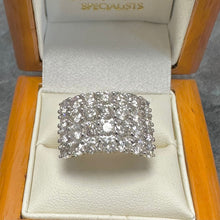 Load image into Gallery viewer, Five Carat Diamond Four Row Diamond Band Ring - Product Code - E619
