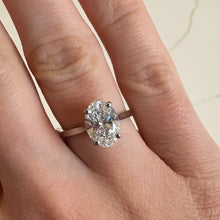 Load image into Gallery viewer, Platinum Two Carat Oval Lab Grown Diamond Ring - Product Code - LB11
