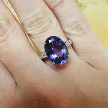 Load image into Gallery viewer, Amethyst &amp; Diamond Ring - Product Code - A3
