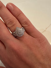 Load image into Gallery viewer, One Carat Pear Shaped Diamond Bridal Set of Three - Product Code - G956

