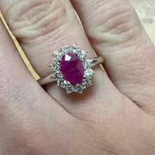 Load image into Gallery viewer, Ruby &amp; Diamond Ring - Product Code - G847
