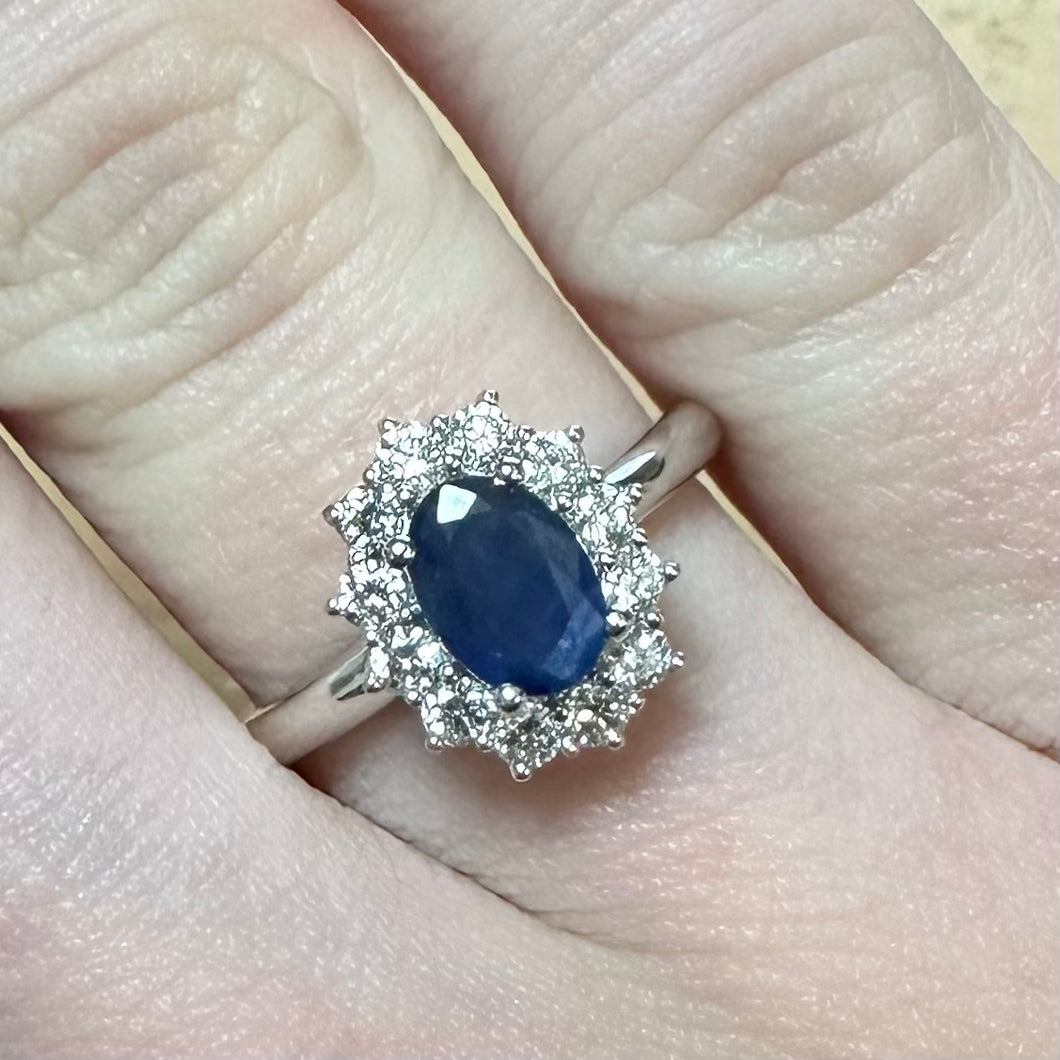 Sapphire & Diamond Ring - Product Code - G848