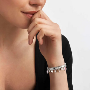 Nomination Composable Classic Link, White Flower with Butterfly Pendant - Product Code - 331814 05