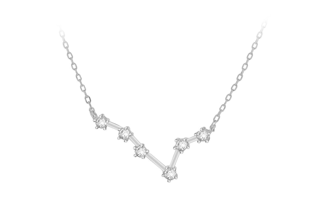 Pisces Stone Set Pendant & Chain - Product Code - 8.19.8730