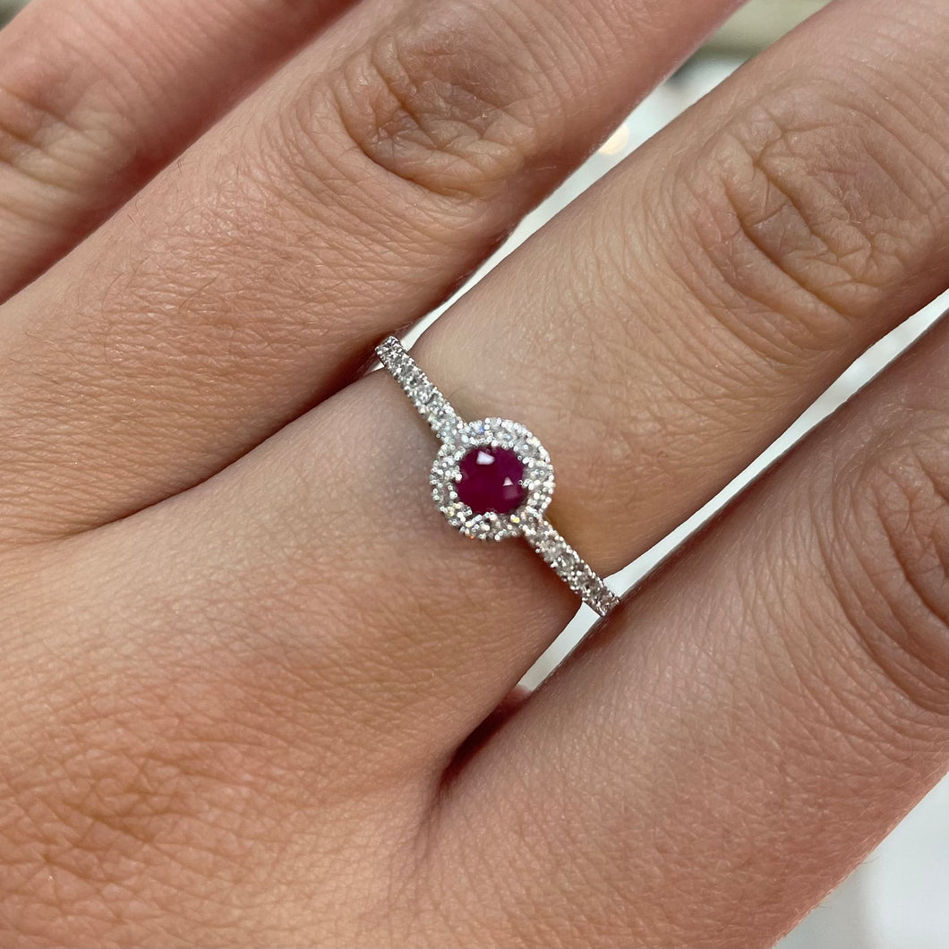 Ruby & Diamond Ring - Product Code - A328