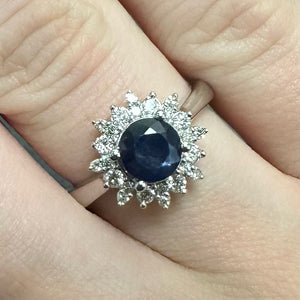Sapphire & Diamond Ring - Product code - G805
