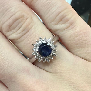 Sapphire & Diamond Ring - Product code - G805