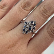 Load image into Gallery viewer, Sapphire &amp; Diamond Designer Ring - Product Code - A897
