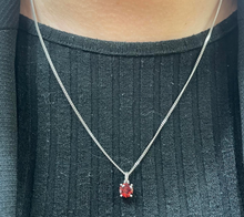 Load image into Gallery viewer, Garnet Silver Pendant &amp; Chain - Product Code - A97
