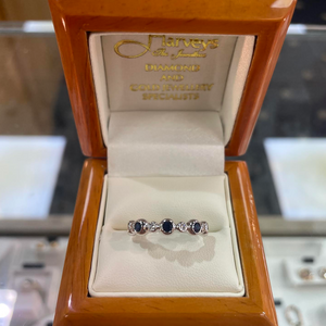 Sapphire & Diamond Ring - Product Code - A144