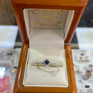 Sapphire & Diamond Ring - Product Code - A26