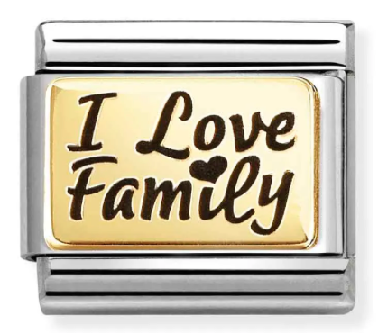 Nomination I Love Family Charm - Product Code - 030166 69