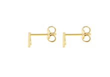 Load image into Gallery viewer, 9ct Yellow Gold &#39;J&#39; Initial Stud Earrings - Product Code - 1.59.1832
