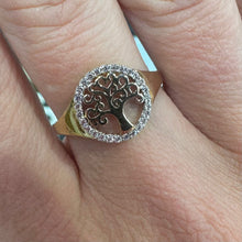 Load image into Gallery viewer, Tree of Life Yellow Gold Stone Set Ring - Product Code - VX821
