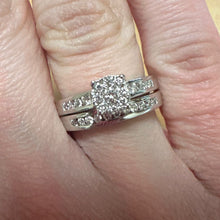 Load image into Gallery viewer, Bridal Set Diamond &amp; White Gold - Product Code - G651
