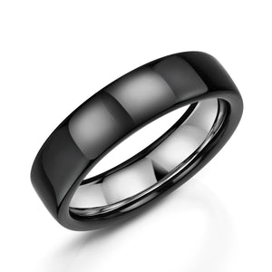 Zirconium Plain Polished Ring - Product Code - ZZ326/POL