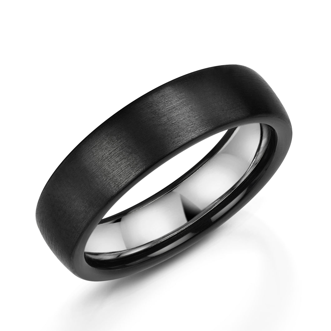 Zirconium Matt Finish Ring - Product Code - ZZ326/MATT
