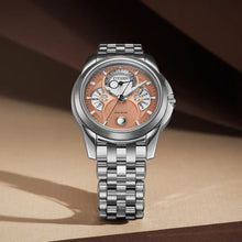 Load image into Gallery viewer, Calendrier Moonphase, Eco Drive Bracelet Watch - Product Code - BU0080-52X
