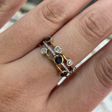Load image into Gallery viewer, Sapphire &amp; Diamond Bubble Ring - Product Code - A90
