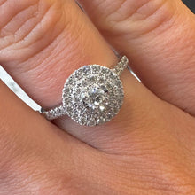 Load image into Gallery viewer, Round Diamond Halo Ring - Product Code - G863

