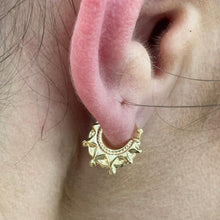 Load image into Gallery viewer, Yellow Gold Creoles - Product Code - VX100
